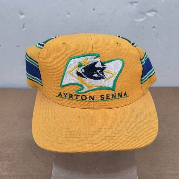 Cappello Giallo Ayrton Senna Ufficiale – Formula 1 Brasile Originale Motorsport - Picture 1 of 8